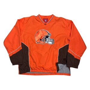 CLEVELAND BROWNS NFL Football GIII Windbreaker Lined Bomber Jacket Mens Large